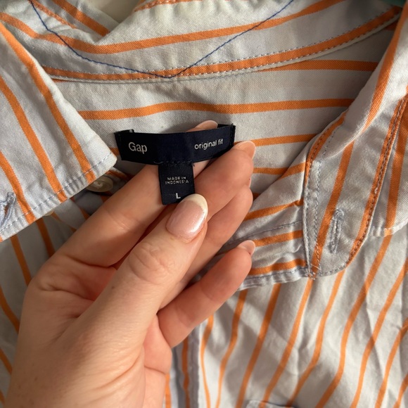 Gap Original Fit Striped Buttondown Shirt - Picture 5 of 5